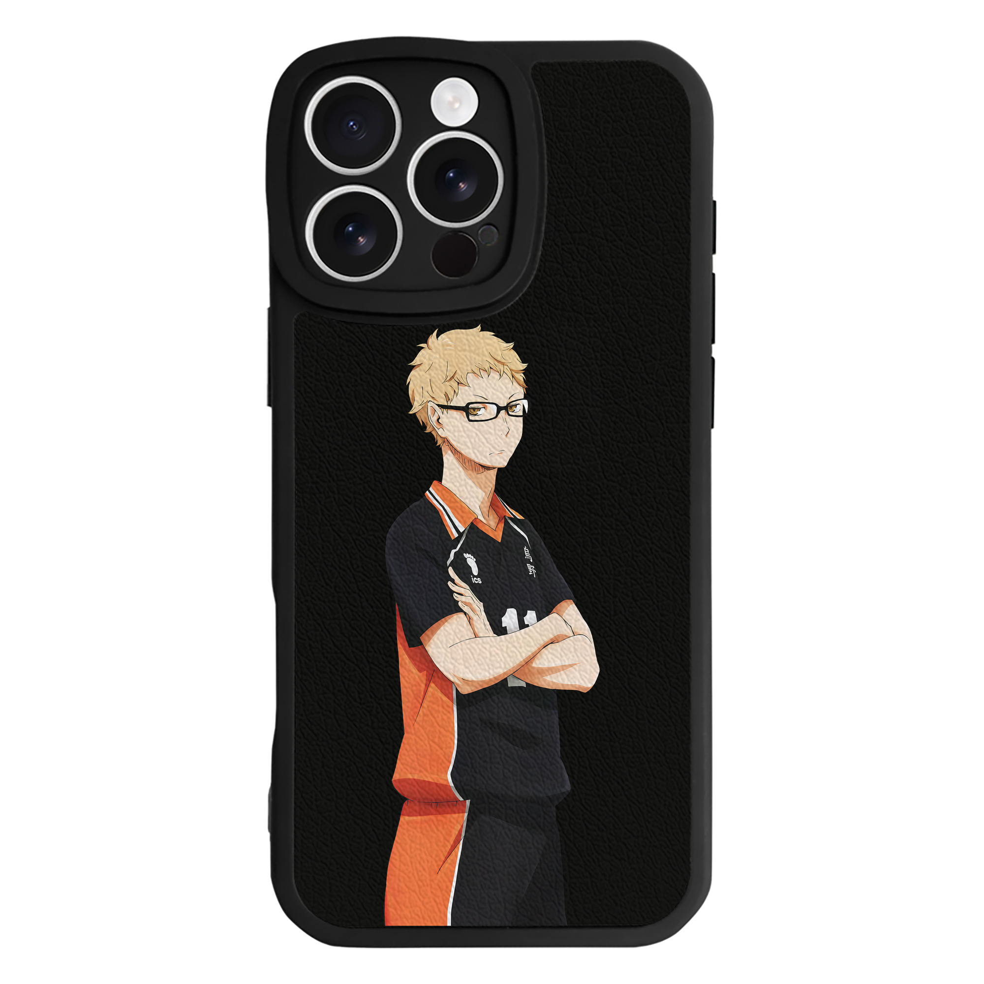 （画像用） ハイキュー!! Haikyu!! 【iPhone 16シリーズ対応】シリコンスマホケース（レザー調） 材質：シリコン